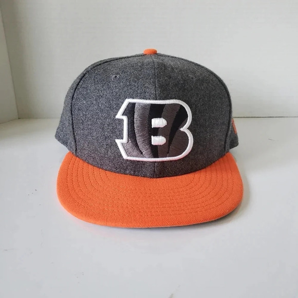 NFL,9FIFTY,New Era  Cincinnati Bengals Orange/Gray Fitted Hat. M/L. - Picture 2 of 8